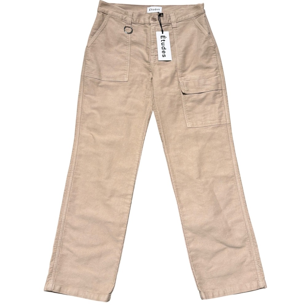 Études Gravure Twill‎ Pants Mens 50 US 34 Sand Cotton Cargo Streetwear SSense